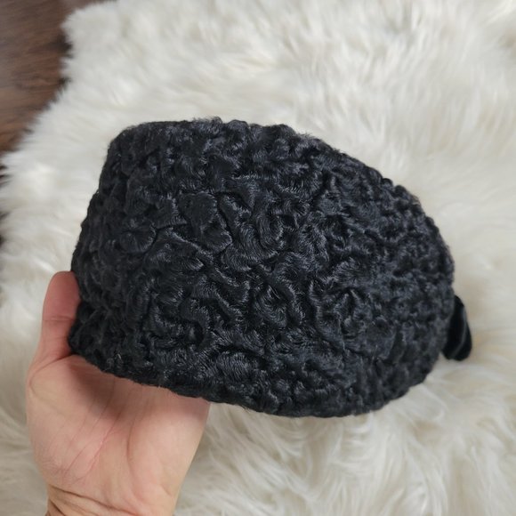 Black Vintage Women's Winter Trapper Snow Hat One Size Business Formal Women - Picture 5 of 8